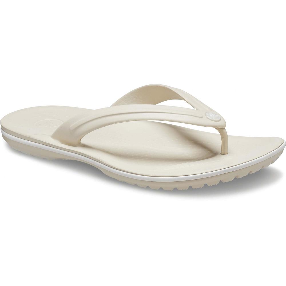 Beige Men's Crocs Crocband™ Flip Flops | NZ 0862RVDW